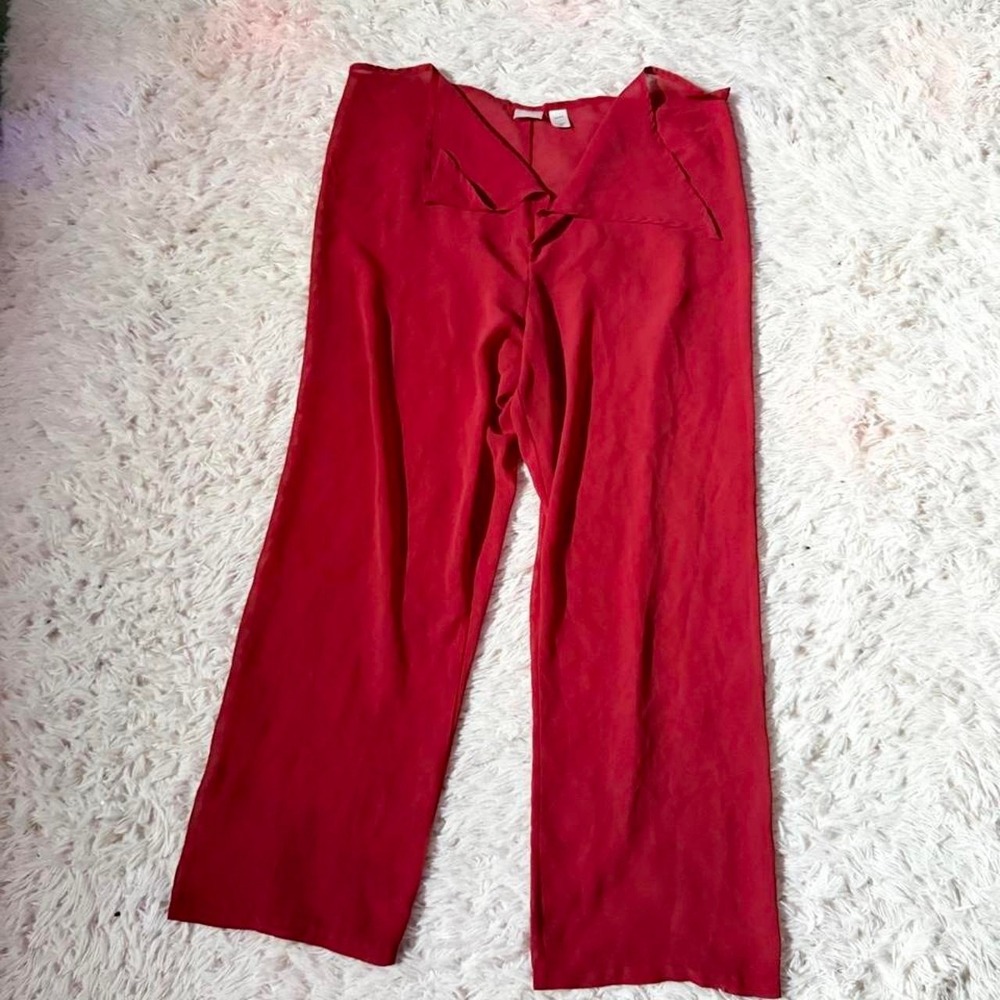 Vintage 90s Chiffon Sheer Flowy Vampy Lingerie Layering Pants Womens XS Madam